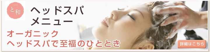 ヘッドスパメニュー